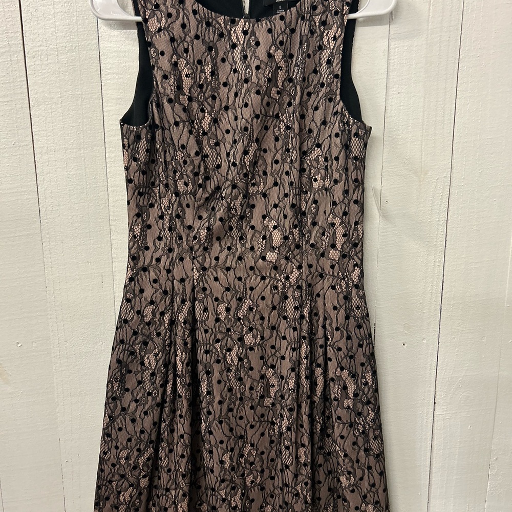 Jason Wu Black and Tan A-Line Midi Dress